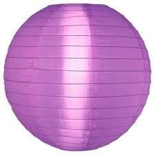 5 x Violett Lampion Nylon 25 cm von Lampion-Lampionnen