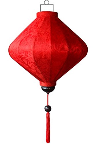 Lampionsenzo Chinesische Lampion Diamant Rot by von Lampionsenzo