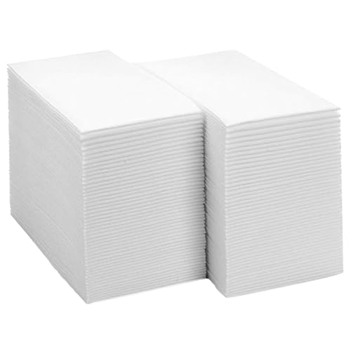 Einweghandtücher 100pcs - Weiches absorbierendes Papier -Servietten 12x17 Zoll für Badezimmer, Küche, Party, Hochzeit, Veranstaltungen von Lamppdcor