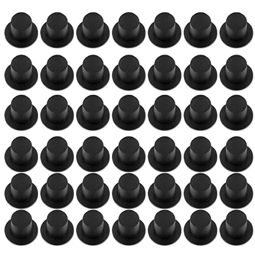 Lamppdcor 50pcs Kunststoff Mini Top Hut, Weihnachtsmini -Top -Hut Plastik Black Miniatur Top Hut DIY -Handwerk für Party von Lamppdcor