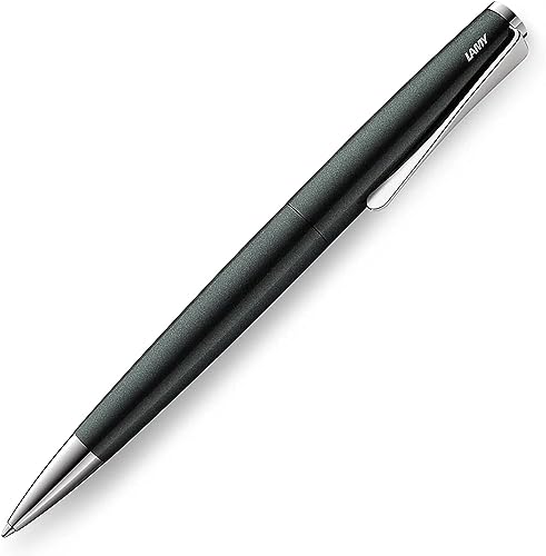 Lamy 1235736 studio Kugelschreiber 269 – Zeitloser Kuli in der Farbe Schwarz-Grün aus rostfreiem Edelstahl und propellerförmigem Clip – Stichbreite M von Lamy