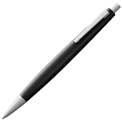 Lamy 2000 black Kugelschreiber – edler Kuli im robusten Gehäuse aus Polycarbonat – perfekt ausbalanciert - inkl. Großraummine M 16 in Stichbreite M in schwarz von Lamy