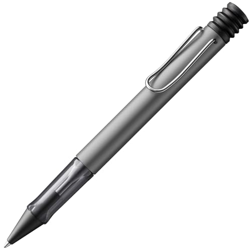 Lamy AL-star graphite Kugelschreiber - leichter Kuli mit transparenten, ergonomischen Griff & Gehäuse aus Aluminium - inkl. Großraummine M 16 in schwarz von Lamy