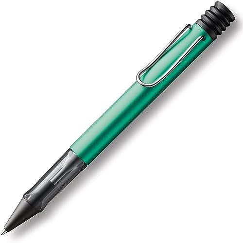 LAMY AL-star leichter Kugelschreiber 232 aus Aluminium in blau-grün mit ergonomischem Griff und selbstfederndem Metallclip, inkl. Großraummine LAMY M 16 M von Lamy