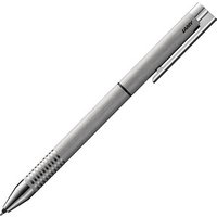 LAMY Kugelschreiber logo twin pen Multifunktionsstift silber, Schreibfarbe: schwarz, 1 St. von Lamy