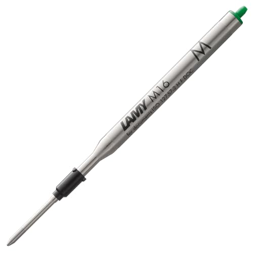 LAMY M 16 Mine 801 – Kugelschreiber-Mine aus Metall in der Farbe Grün – Strichbreite M von Lamy