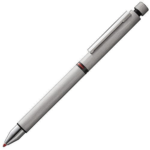 LAMY cp 1tri pen Multifunktionsschreibgerät 759 – Mehrsystemschreiber aus Edelstahl, strichmattiert– Mit Kugelschreiber-Mine M 21 schwarz und Druckbleistift-Mine M 41 (0,5) HB von Lamy