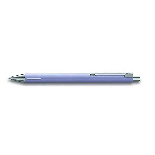 LAMY econ Kugelschreiber 240 – Kuli aus rostfreiem Edelstahl in der Farbe Lila mit Metallspitze und charakteristische... von Lamy