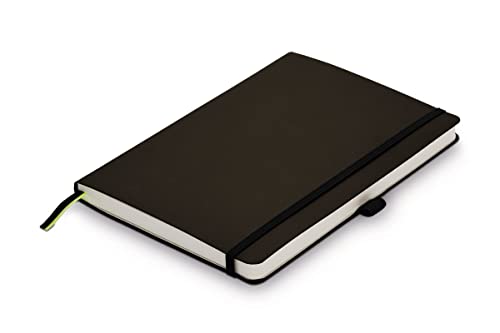 LAMY paper Softcover A5 Notizbuch 810 – Format DIN A5 (145 x 210 mm) in Umbra mit Lamy-Lineatur, 192 Seiten und elastischem Verschlussband von Lamy