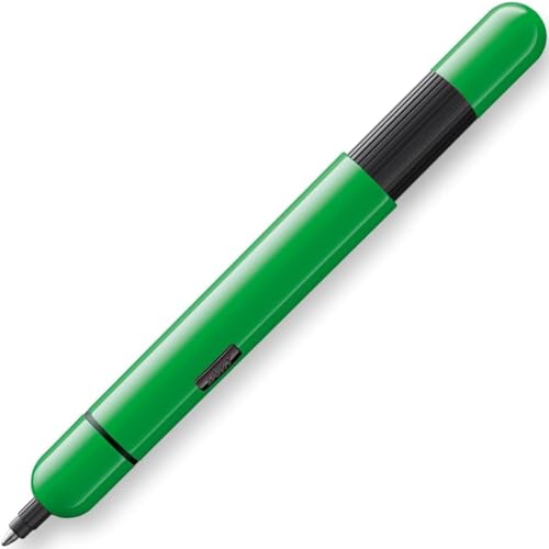 Lamy 1233291 pico Kugelschreiber 288 – innovativer Kuli aus Metall in der Farbe Neongrün mit raffinierter Druckmechanik – Mit Compactmine – Strichbreite M von Lamy