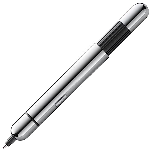 Lamy pico chrome Kugelschreiber – Innovativer Pocket Pen Kuli – mit einem Klick in Full-Size – Gehäuse aus Metall & Strichbreite M – inkl. Compactmine M 22 in schwarz von Lamy