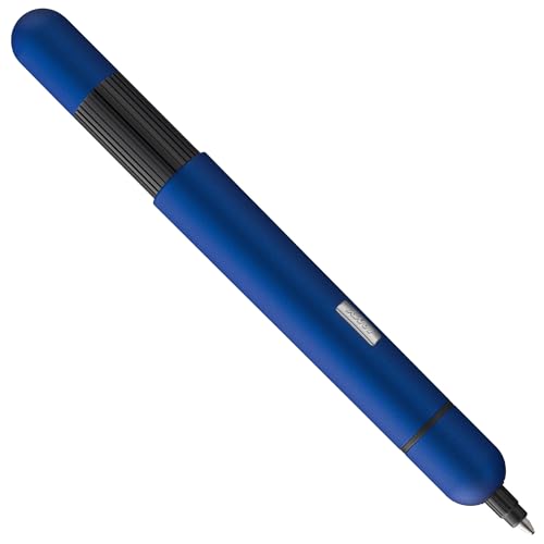 Lamy pico imperialblue Kugelschreiber – Innovativer Pocket Pen Kuli – mit einem Klick in Full-Size – Gehäuse aus Metall & Strichbreite M – inkl. Compactmine M 22 in schwarz von Lamy