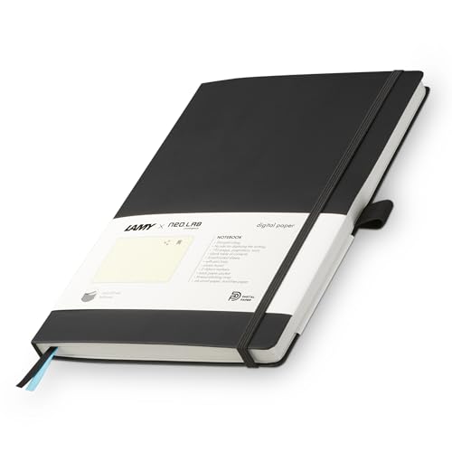 Lamy safari ncode digitales Notizbuch – 192 seitiges digital paper Notebook in A5 – schreiben auf echtem Papier mit digitaler Weiterverarbeitung – digitaler Notizblock safari ncode Smartpen von Lamy