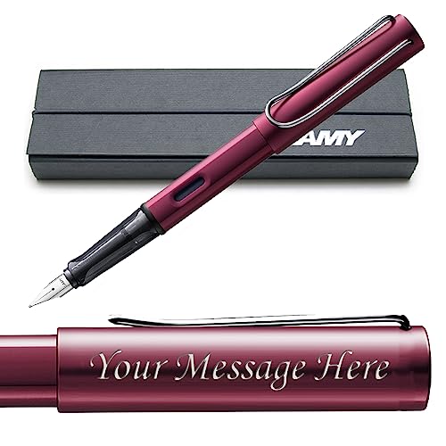 Lamy AL-Star Füllfederhalter, mit extra feiner Feder, personalisierbar, inkl. Geschenkbox, Violett / Schwarz (029) von Lamy