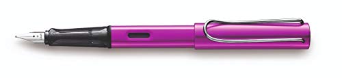 Lamy Al-Star Füllfederhalter, leuchtendes Rosa, limitierte Auflage 2018, feine Feder (F) - Lieferung mit einer Lamy T10-Testpatrone blau radierbar - Hergestellt in Deutschland - Kollektion Alstar von Lamy