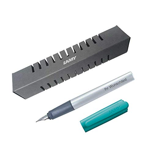 Lamy Füllfederhalter nexx Modell 064, Farbe smaragd grün, inkl. Laser-Gravur (Feder A) von Lamy