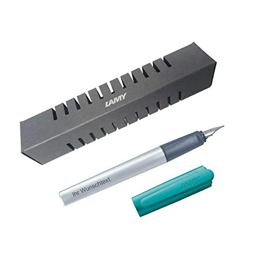 Lamy Füllfederhalter nexx Modell 064, Farbe smaragd grün, inkl. Laser-Gravur (Feder LH) von Lamy