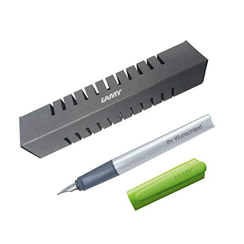 Lamy Füllfederhalter nexx Modell 86, Farbe lime (grün), Feder A, inkl. Laser-Gravur von Lamy