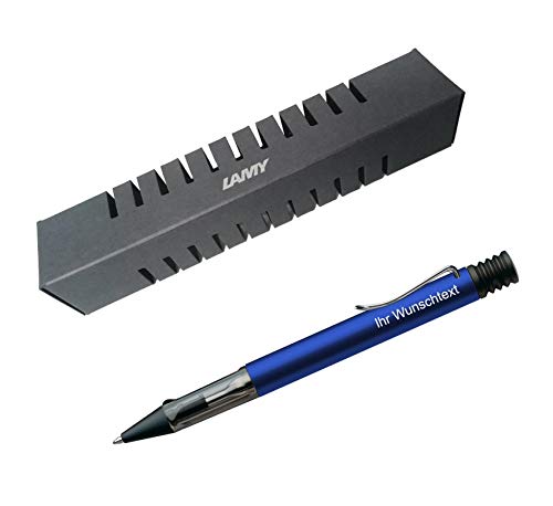 Lamy Kugelschreiber Al-star Modell 228, inkl. Laser-Gravur, Farbe dunkelblau (oceanblue) von Lamy