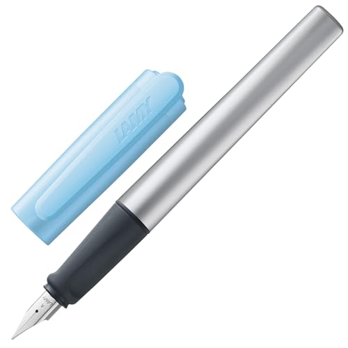 Lamy nexx azure Füller - Füllhalter mit rutschfestem Griff & polierter Stahlfeder in Strichbreite A - dreieckiges Gehäuse aus Aluminium - inkl. Tintenpatrone T 10 blau - Rechtshänder Lamy nexx azure Füller - Füllhalter mit rutschfestem Griff & polierter Stahlfeder in Strichbreite A - dreieckiges Gehäuse aus Aluminium - inkl. Tintenpatrone T 10 blau - Rechtshänder von Lamy