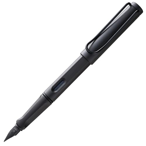 Lamy safari umbra Füller - Füllhalter mit ergonomischem Griff & schwarzer Stahlfeder in Strichbreite M - robuster ASA-Kunststoff - inkl. Tintenpatrone T 10 blau - Rechtshänder von Lamy