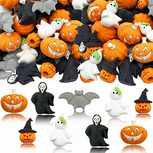 Halloween-Radiergummis für Kinder, 35 Stück, Kürbis-Radiergummi, Großpackung 3D-Halloween-Mini-Radiergummi für Schüler, Klassenzimmer, Preise, Spielbelohnung, Schatzkiste, Süßes oder Leckereien, von LanMa