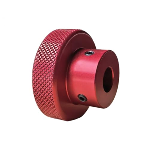 1 Stück 30mm×10mm Rot Aluminum alloy handwheel, slide table screw shaft knob von LanMaiXun