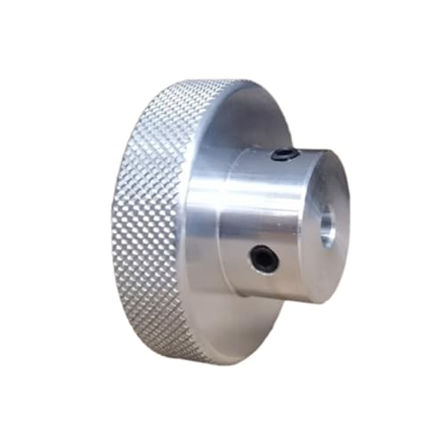 1 Stück 40mm×10mm Silberfarben Aluminum alloy handwheel, slide table screw shaft knob von LanMaiXun