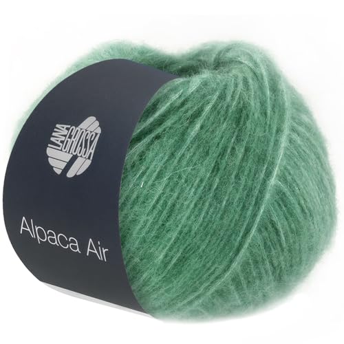 LANA GROSSA Alpaca Air | Leichtes Alpaka-Schlauchgarn | Handstrickgarn aus 62% Alpaka (Baby), 27% Polyamid & 11% Schurwolle (Merino Fein) | 50g Wolle zum Stricken & Häkeln | 140m Garn von Lana Grossa