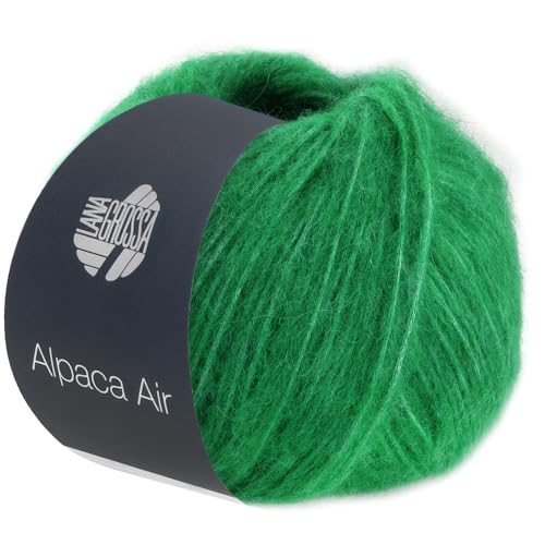 LANA GROSSA Alpaca Air | Leichtes Alpaka-Schlauchgarn | Handstrickgarn aus 62% Alpaka (Baby), 27% Polyamid & 11% Schurwolle (Merino Fein) | 50g Wolle zum Stricken & Häkeln | 140m Garn von Lana Grossa