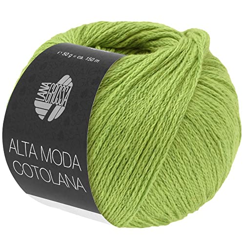 LANA GROSSA Alta Moda Cotolana | Edles Kettengarn aus 45% Schurwolle (Merino superwash), 45% Pima Baumwolle & 10% Polyamid| 50g Wolle zum Stricken & Häkeln | 150m Garn von Lana Grossa