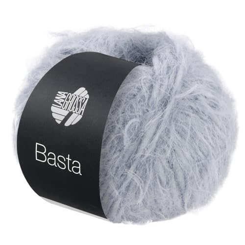 LANA GROSSA Basta| Garn im Fake Fur Look, locker verzwirnt aus Franseneffekt & Merinofasern | Handstrickgarn aus 50% Schurwolle (Merino) & 50% Polyamid | 50g Wolle zum Stricken & Häkeln | 100m Garn von Lana Grossa