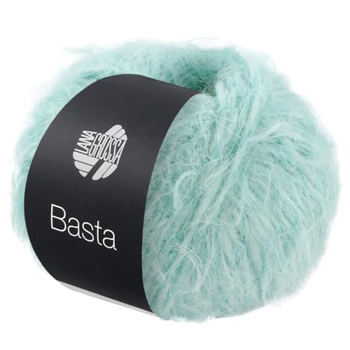 LANA GROSSA Basta| Garn im Fake Fur Look, locker verzwirnt aus Franseneffekt & Merinofasern | Handstrickgarn aus 50% Schurwolle (Merino) & 50% Polyamid | 50g Wolle zum Stricken & Häkeln | 100m Garn von Lana Grossa