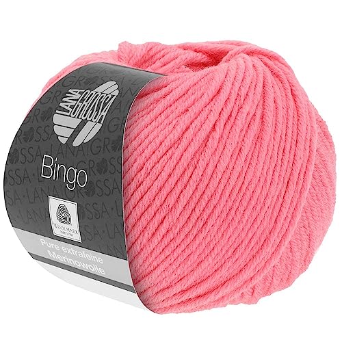 LANA GROSSA Bingo | Extrafeine Merinowolle waschmaschinenfest und filzfrei | Handstrickgarn aus 100% Schurwolle (Merino extrafein) | 50g Wolle zum Stricken & Häkeln | 80m Garn von Lana Grossa