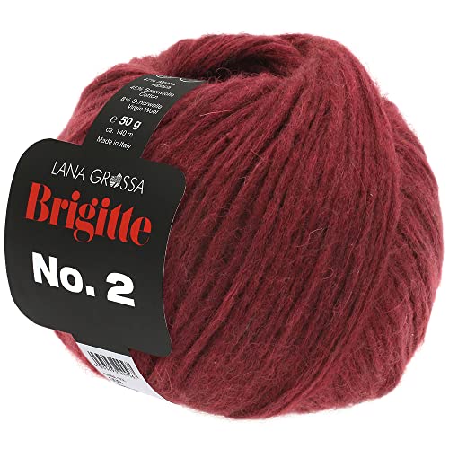 LANA GROSSA Brigitte Nr.2 | Edle Netzgarnstruktur aus Alpaka und Baumwolle | Handstrickgarn aus 47% Alpaka, 45% Baumwolle & 8% Schurwolle | 50g Wolle zum Stricken & Häkeln | 140m Garn von Lana Grossa