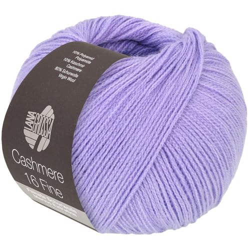 LANA GROSSA Cashmere 16 Fine | Kettengarn aus Kaschmir- und Merinowolle | Handstrickgarn aus 80% Schurwolle (Merino extrafine), 10% Kaschmir & Polyamid | 50g Wolle zum Stricken & Häkeln | 320m Garn von Lana Grossa