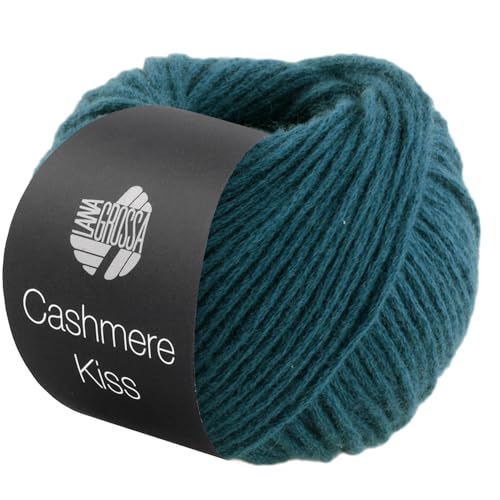 LANA GROSSA Cashmere Kiss | Edle Merino-Kaschmir-Mischung | Handstrickgarn aus 70% Schurwolle (Merino superfein) & 30% Kaschmir | 25g Wolle zum Stricken & Häkeln | 70m Garn von Lana Grossa