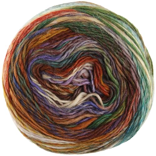 LANA GROSSA Colorissimo | Farbenfrohes Merino-Dochtgarn | Handstrickgarn aus 100% Schurwolle (Merino extrafein) | 100g Wolle zum Stricken & Häkeln | 300m Garn von Lana Grossa