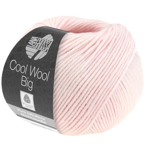 LANA GROSSA Cool Wool Big | Extrafeine Merinowolle waschmaschinenfest und filzfrei | Handstrickgarn aus 100% Schurwolle (Merino) | 50g Wolle zum Stricken & Häkeln | 120m Garn von Lana Grossa