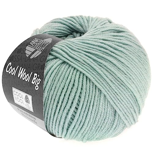 LANA GROSSA Cool Wool Big | Extrafeine Merinowolle waschmaschinenfest und filzfrei | Handstrickgarn aus 100% Schurwolle (Merino) | 50g Wolle zum Stricken & Häkeln | 120m Garn von Lana Grossa