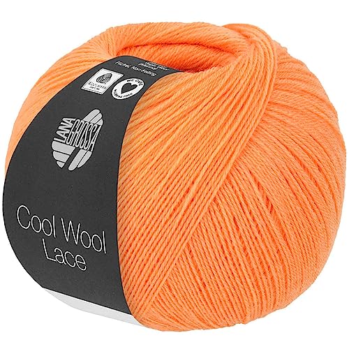 LANA GROSSA Cool Wool Lace | Extrafeine Merinowolle waschmaschinenfest und filzfrei | Handstrickgarn aus 100% Schurwolle (Merino) | 50g Wolle zum Stricken & Häkeln | 400m Garn von Lana Grossa