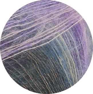 LANA GROSSA Cottonhair | Feines Lace-Garn aus Superkid Mohair mit Baumwolle | Handstrickgarn aus 70% Mohair (Superkid) & 30% Baumewolle| 50g Wolle zum Stricken & Häkeln | 450m Garn von Lana Grossa