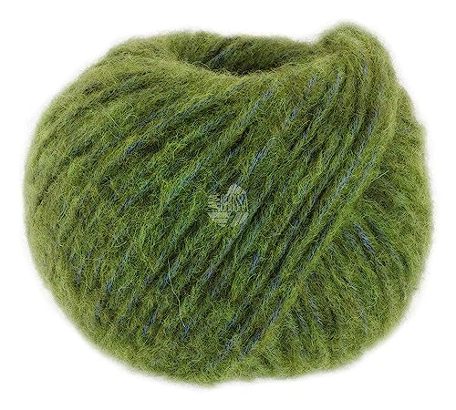 LANA GROSSA Ecopuno Chunky | Superleichtes, flauschiges Effektgarn mit Baby Alpaka | Handstrickgarn aus 33% Schurwolle (Merino) & 19% Alpaka Wolle | 50g Wolle zum Stricken & Häkeln | 70m Garn von Lana Grossa