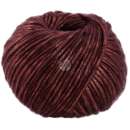 LANA GROSSA Lucida | Metallisch glänzende Netzgarnstruktur aus Viskose gefüllt mit Merinofasern | Aus 58% Schurwolle (Merino) & 42% Viskose | 50g Wolle zum Stricken & Häkeln | 100m Garn von Lana Grossa