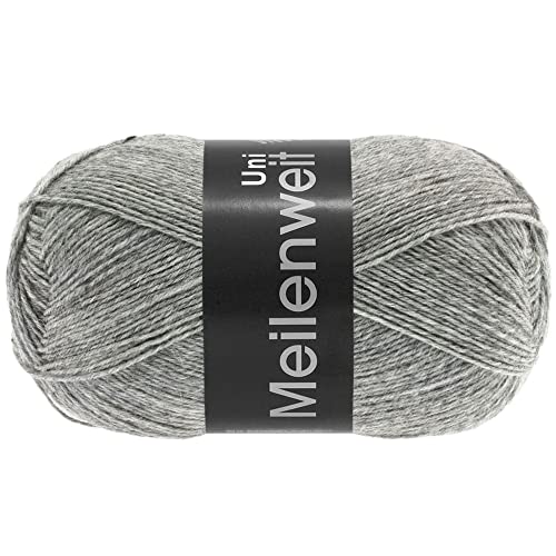 LANA GROSSA Meilenweit 100 | Sockenklassiker, uni und bedruckt, waschmaschienenfest | Handstrickgarn aus 80% Schurwolle & 20% Polyamid | 100g Wolle zum Stricken & Häkeln | 420m Garn LANA GROSSA Meilenweit 100 | Sockenklassiker, uni und bedruckt, waschmaschienenfest | Handstrickgarn aus 80% Schurwolle & 20% Polyamid | 100g Wolle zum Stricken & Häkeln | 420m Garn von Lana Grossa