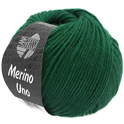 LANA GROSSA Merino Uno | Klassische Merinowolle mit Superwash-Ausrüstung | Handstrickgarn aus 100% Schurwolle (Merino) | 50g Wolle zum Stricken & Häkeln | 125m Garn von Lana Grossa