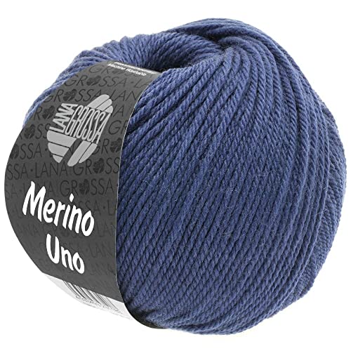 LANA GROSSA Merino Uno | Klassische Merinowolle mit Superwash-Ausrüstung | Handstrickgarn aus 100% Schurwolle (Merino) | 50g Wolle zum Stricken & Häkeln | 125m Garn von Lana Grossa