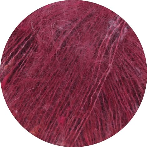 LANA GROSSA Natural Superkid Tweed | Feines Lace-Garn aus 60% Superkid Mohair mit 30% Seide, 7% Baumwolle, 3% Polyester und zarten Tweednoppen | 25g Wolle zum Stricken & Häkeln | 200m Garn von Lana Grossa