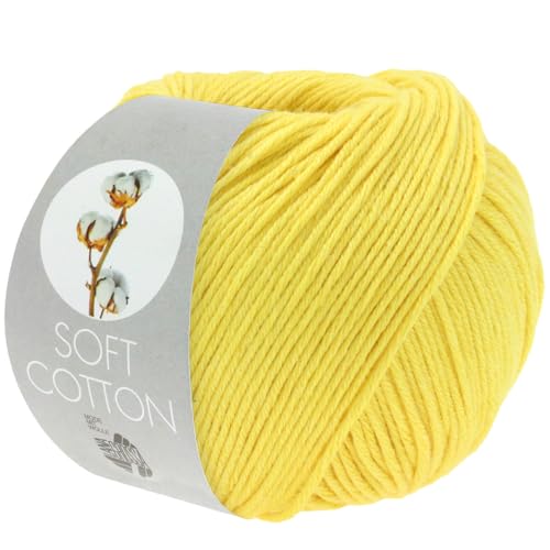 LANA GROSSA Soft Cotton | Weiches Baumwollgarn mit modernem Mikrofaseranteil | Handstrickgarn aus 70% Baumwolle & 30% Polyacryl | 50g Wolle zum Stricken & Häkeln | 140m Garn FB35 LANA GROSSA Soft Cotton | Weiches Baumwollgarn mit modernem Mikrofaseranteil | Handstrickgarn aus 70% Baumwolle & 30% Polyacryl | 50g Wolle zum Stricken & Häkeln | 140m Garn FB35 von Lana Grossa