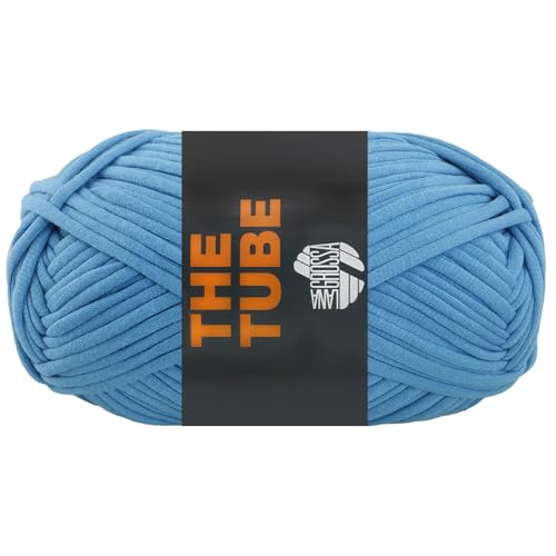 LANA GROSSA The Tube | Weiches, gefülltes Schlauchgarn ideal geeignet für Home- Accessoires und Taschen | Handstrickgarn aus 60% Baumwolle & 40% Nylon | 200g Wolle zum Stricken & Häkeln | 114m Garn von Lana Grossa